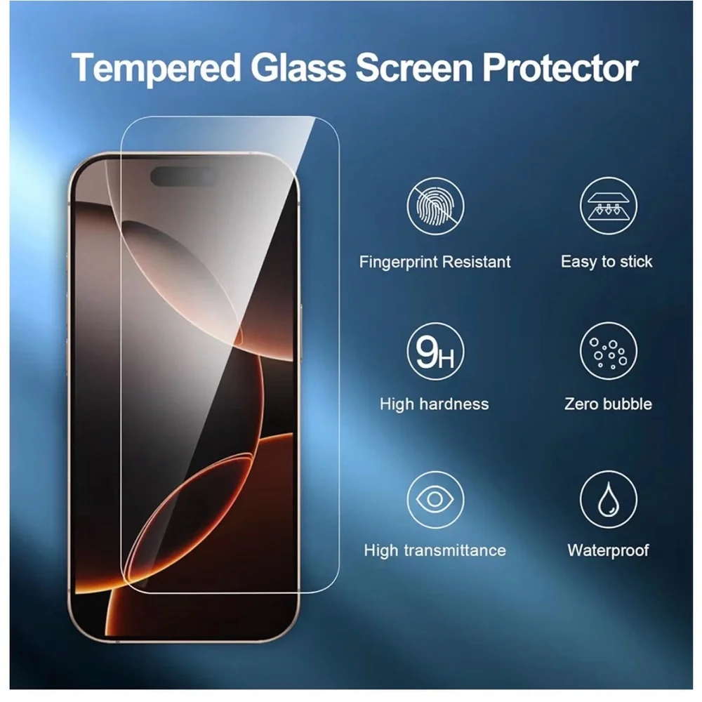 NEW'C 3 Pack Designed for iPhone 17/17 Pro,iPhone 16 Pro Screen Protector